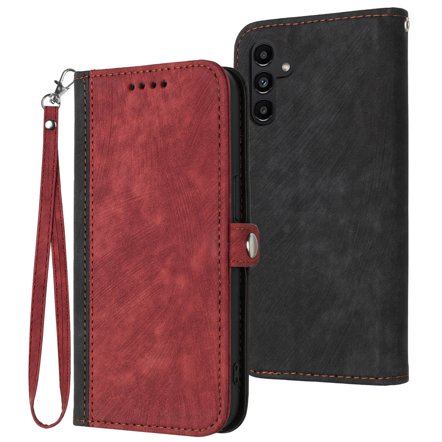 YX0020 For Samsung Galaxy S23 FE Wallet PU Leather Phone Cover Stand Smartphone Case with Strap YX0020 For Samsung Galaxy S23 FE Wallet PU Leather Phone Cover Stand Smartphone Case with Strap
